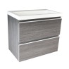 Shall onderkast 60 x 36 cm houtnerf grijs