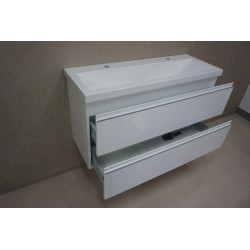 Shall onderkast 100 x 36 cm glans wit