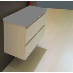 Shall onderkast 100 x 36 cm glans wit