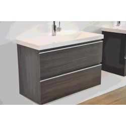 Shall onderkast 80 x 36 cm houtnerf grijs