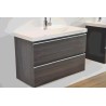 Shall onderkast 80 x 36 cm houtnerf grijs