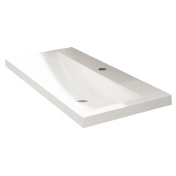 Flag wastafel enkel met 1 kraangat 100x36x4 cm