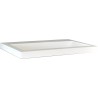 Flag wastafel enkel zonder kraangat 60x36x4cm kunstmarmer glans wit