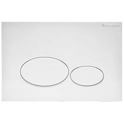 X32 drukplaat voor inbouwreservoir mat wit