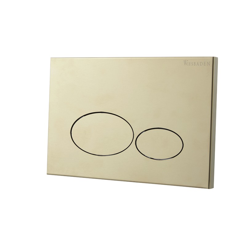 X32 Metal drukplaat voor inbouwreservoir geborsteld messing PVD