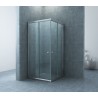 Eco hoekinstap cabine 2 schuifdeuren 800x800x1900x5mm nano hel/chr
