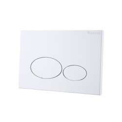 X32 Metal drukplaat voor inbouwreservoir glans wit