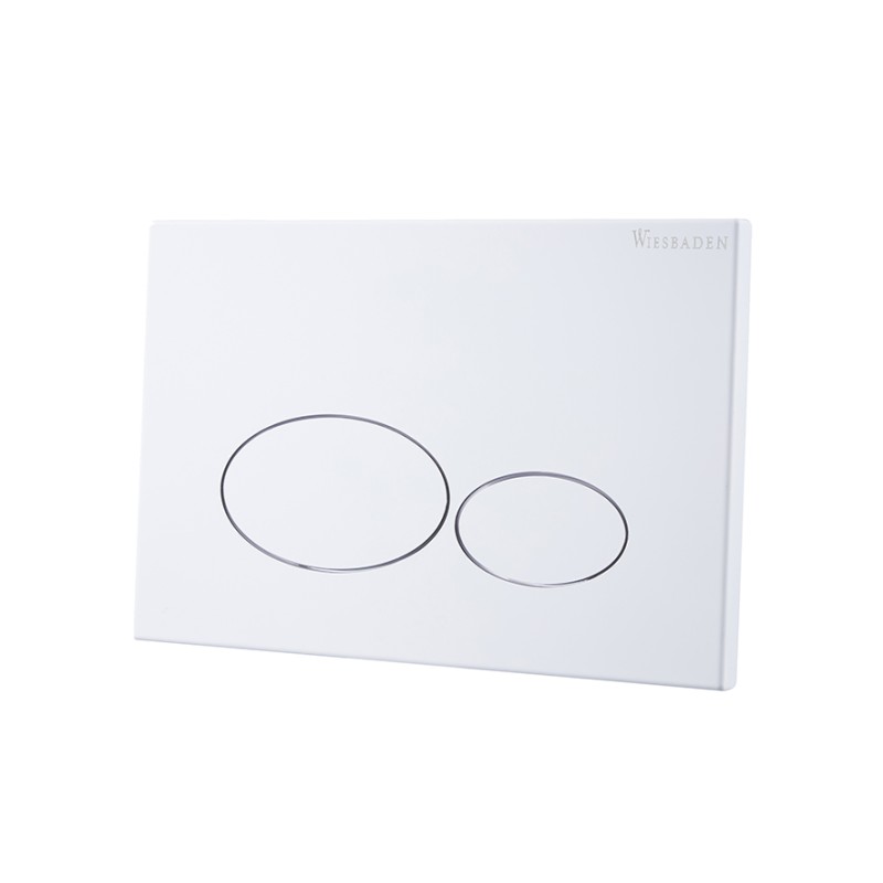 X32 Metal drukplaat voor inbouwreservoir glans wit