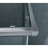 Eco hoekinstap cabine 2 schuifdeuren 1000x1000x1900x5mm nano hel/chr