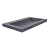 Raw wastafel enkel zonder kraangat 60x46x5 cm hardsteen gezoet