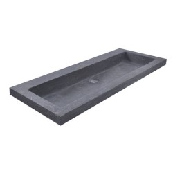Raw wastafel enkel zonder kraangat 100x46x5cm hardsteen gezoet