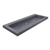 Raw wastafel enkel zonder kraangat 100x46x5cm hardsteen gezoet