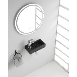 Rhea S mini fontein links 36,5 x 18 x 9 cm quartz