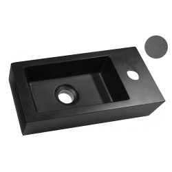 Rhea S mini fontein rechts 36,5 x 18 x 9 cm quartz