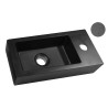 Rhea S mini fontein rechts 36,5 x 18 x 9 cm quartz