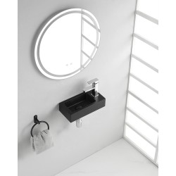 Rhea S mini fontein rechts 36,5 x 18 x 9 cm quartz