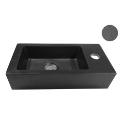 Rhea S mini fontein rechts 36,5 x 18 x 9 cm quartz