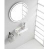 Rhea S mini fontein rechts 36,5 x 18 x 9 cm keramiek carrara