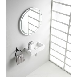 Rhea M fontein links 40 x 22 x 11 cm keramiek glans wit
