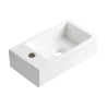 Rhea M fontein links 40 x 22 x 11 cm keramiek glans wit