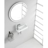 Trim mini fontein links 38 x 14 x 8 cm keramiek glans wit