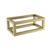 Nick frame voor fontein 395 x 150 x 215 mm geborsteld messing PVD
