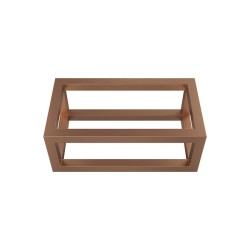 Nick frame voor fontein 395 x 150 x 215 mm geborsteld brons koper PVD