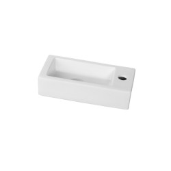 Rhea S mini fontein rechts 36,5 x 18 x 9 cm keramiek glans wit