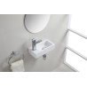 Rhea S mini fontein links 36,5 x 18 x 9 cm keramiek mat wit