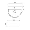 Lara fontein 30 x 25 x 12 cm keramiek glans wit