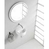 Lara fontein zonder kraangat 30 x 25 x 12 cm keramiek glans wit