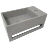 Julia fontein rechts 35 x 20 x 16 cm solid surface betonlook