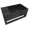 Julia fontein links 35 x 20 x 16 cm solid surface mat zwart