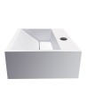 Julia fontein 30 x 28 x 12,5 cm solid surface mat wit