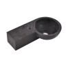 Raw fontein links rond 40x23x10 cm hardsteen gezoet