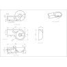 Raw fontein links rond 40x23x10 cm hardsteen gezoet