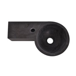 Raw fontein links rond 40x23x10 cm hardsteen gezoet