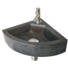 Raw hoekfontein 30x30x10 cm hardsteen gezoet