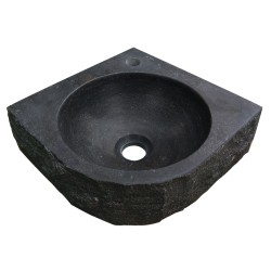 Raw hoekfontein hamerslag 30x30x10 cm hardsteen gezoet