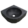 Raw hoekfontein hamerslag 30x30x10 cm hardsteen gezoet