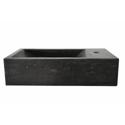 Raw fontein rechts 40x22x10 cm hardsteen gezoet