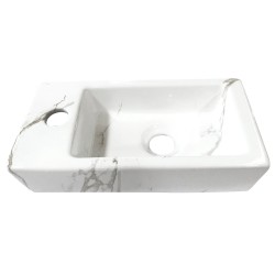 Fonteinset Rhea S mini fontein links carrara - complete set