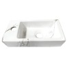 Fonteinset Rhea S mini fontein links carrara - complete set