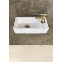 Fonteinset Rhea S mini fontein rechts carrara - complete set