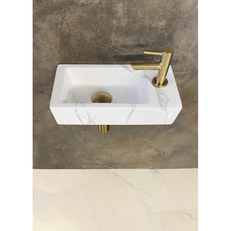 Fonteinset Rhea S mini fontein rechts carrara - complete set