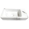 Fonteinset Rhea S mini fontein rechts carrara - complete set