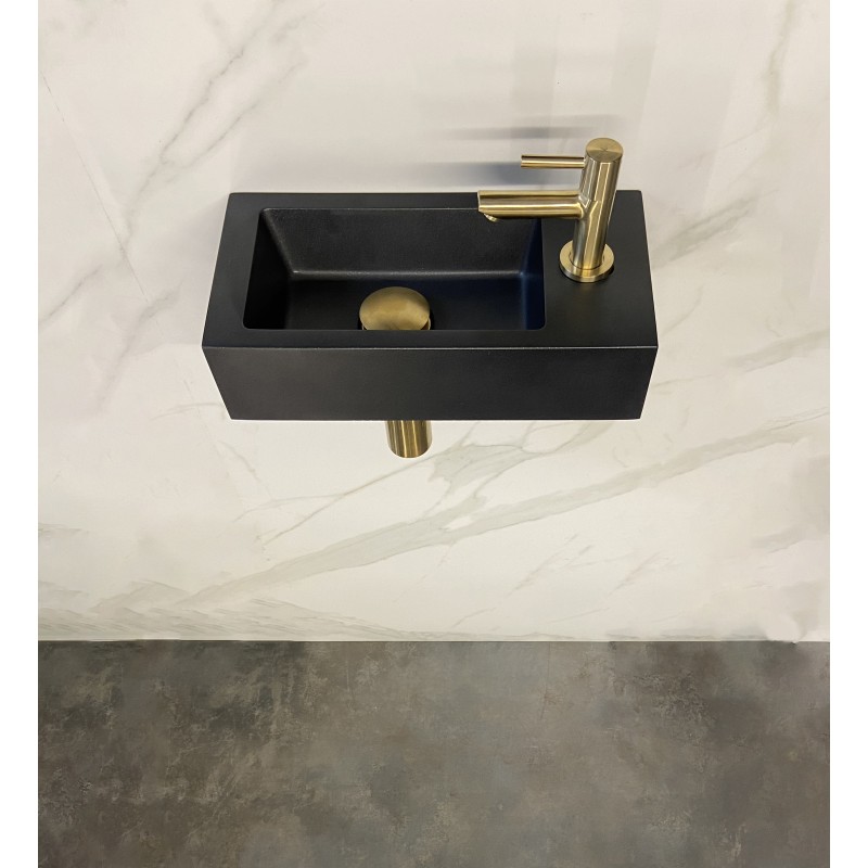 Fonteinset Rhea S mini fontein rechts quartz - complete set