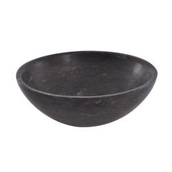 Raw waskom rond 32x12 cm hardsteen gezoet