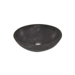 Raw waskom rond 40x14 cm hardsteen gezoet
