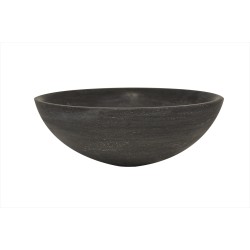 Raw waskom rond 40x14 cm hardsteen gezoet